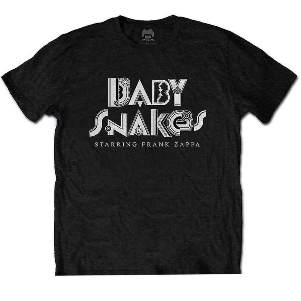 Frank Zappa Unisex Adult Baby Snakes Cotton T-Shirt / Black